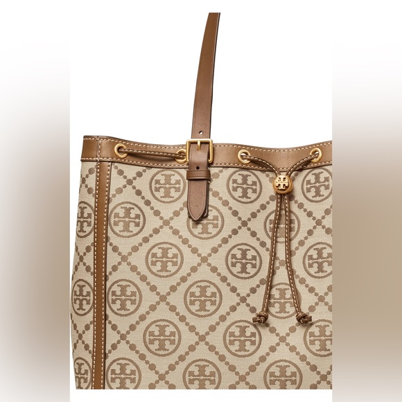 Tory Burch Large Logo T Monogram Tote Bag - Picture 9 of 9